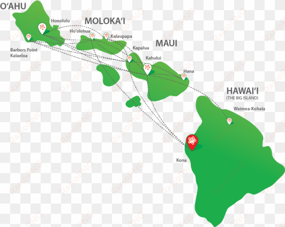 mok routemap - map of kalaupapa hawaii
