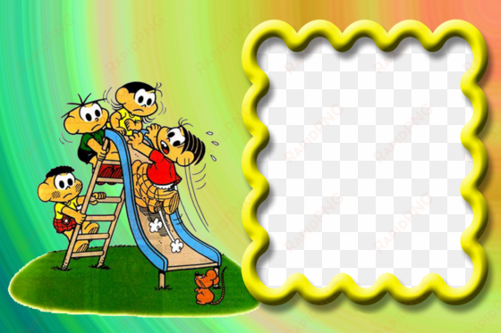 moldura turma da monica png
