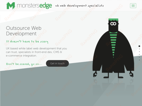 monsters edge website history - beige
