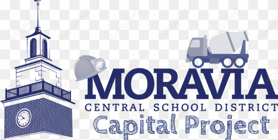 moravia logo with construction icons - moravia