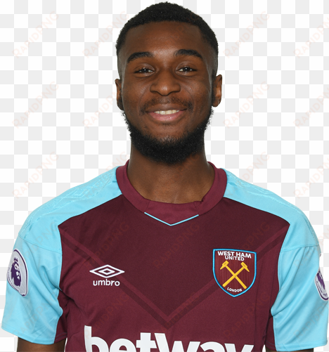 moses makasi - west ham united towel claret/blue 150cm x 75cm