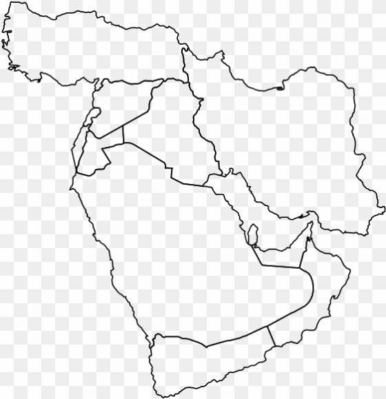 moyen orient politique png images 582 x - blank map of the middle east without border