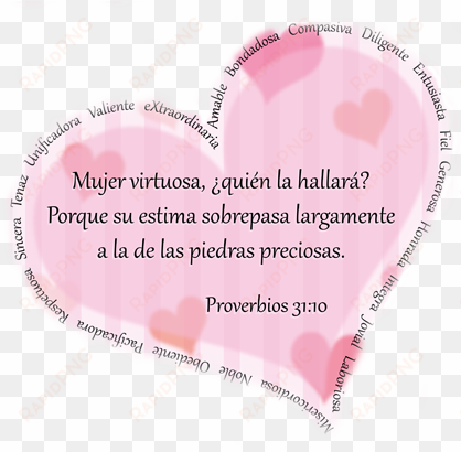 mujer virtuosa corazon sm - heart