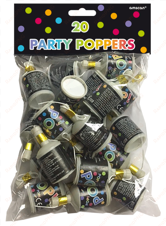 multi colour party poppers - party popper