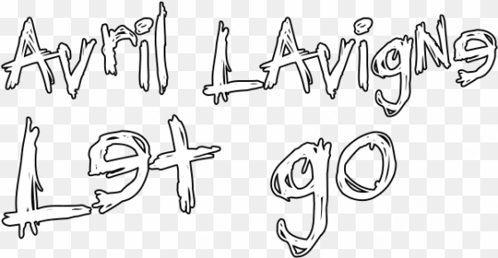 mundo do photoscape - avril lavigne let go logo png