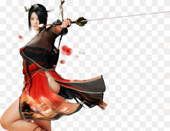 munies d'une lame et d'un arc en corne, les maehwas - black desert maehwa png