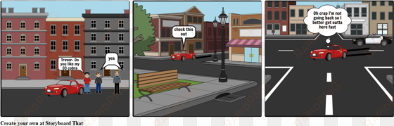 mustang burnout - storyboard