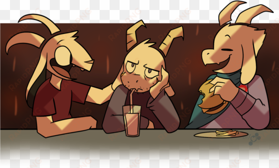 my two personal favorite asriels belong to @squatlord - undertale growth spurt au