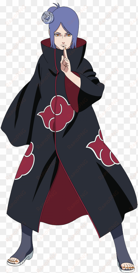 nagato akatsuki png - naruto konan