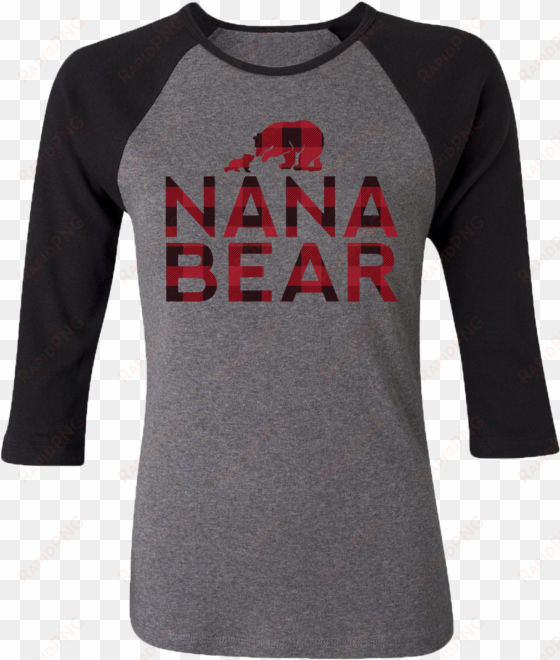 nana bear raglan - black friday monogram shirts