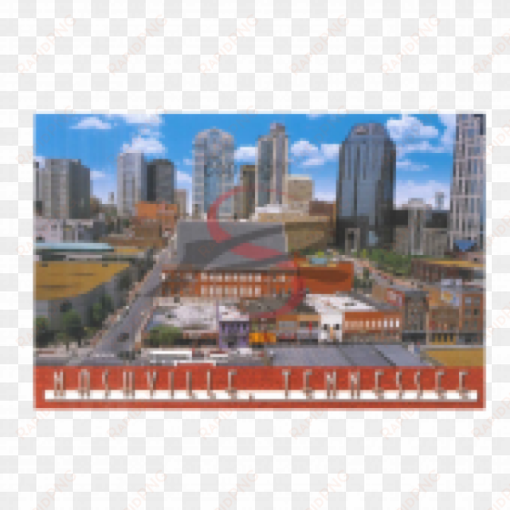 nashville postcard pack- aerial ryman with skyline - ryman auditorium