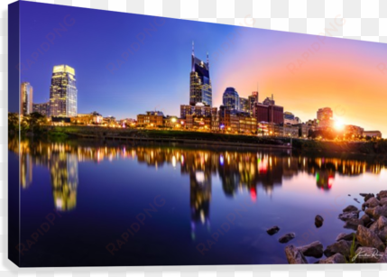 nashville skyline canvas print - nashville skyline