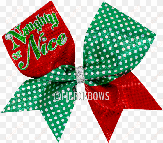 naughty or nice christmas bow - christmas day