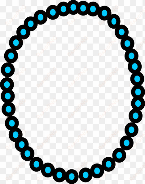 necklace aqua beads clip art at clker - tutu vector