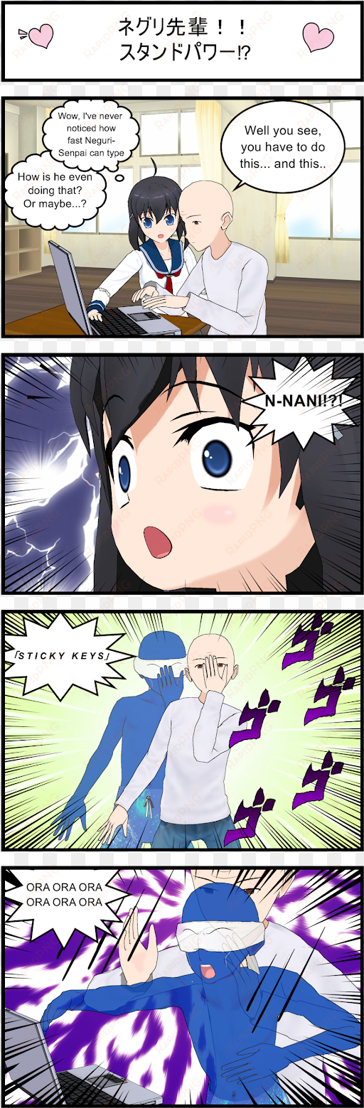neguri senpai stand power - cartoon