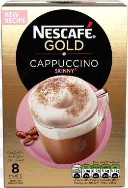 nescafé gold skinny cappuccino coffee, 8 sachets - nescafe gold vanilla latte