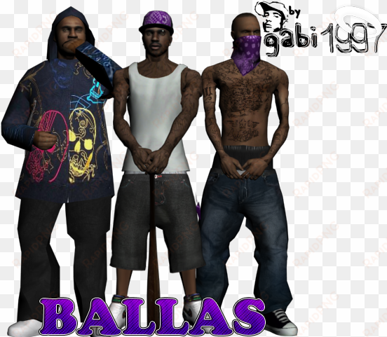new character the ballas gang for gta san andreas - skin ballas gta sa