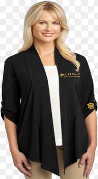 ***new items & new approved colors*** - port authority women's shawl collar concept shrug,