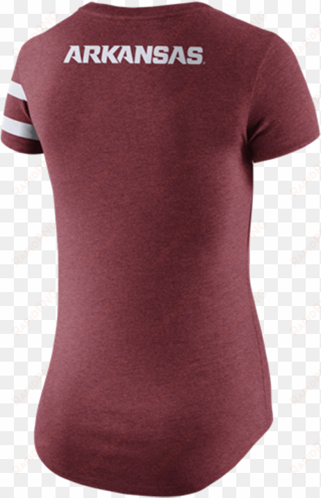 nike arkansas razorbacks womens crimson dna tee scoop - south eastern conference team lights
