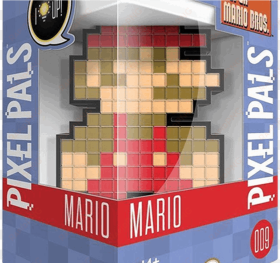nintendo mario pixel pals 8 bit light up decoration - pixel pals super mario world mario