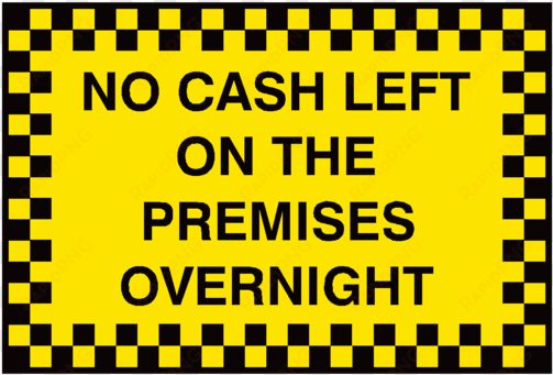 no cash left on premises sign - cherry pie cross stitch
