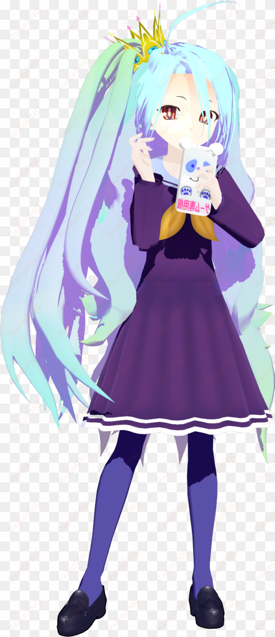 no game no life shiro png - no game no life shiro mmd