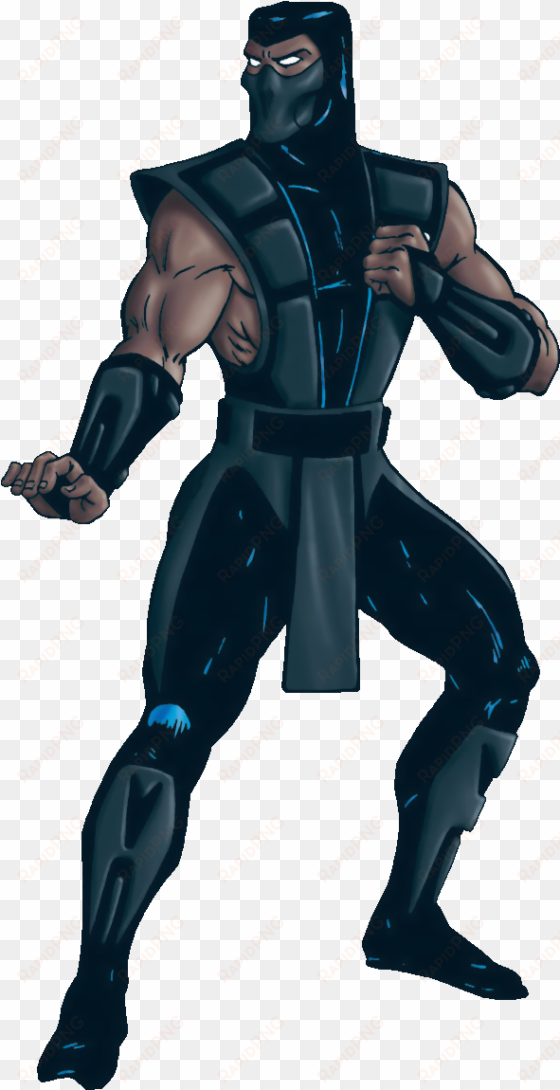 noob saibot's concept art for the mk trilogy version - noob saibot mortal kombat
