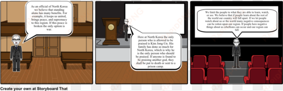 north korea - cartoon