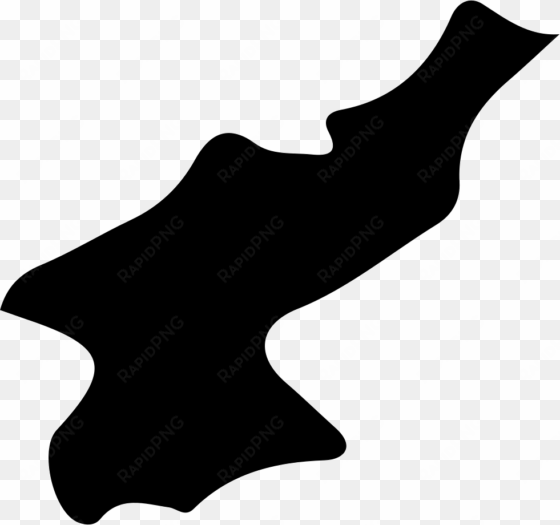 north korea - - north korea map shape