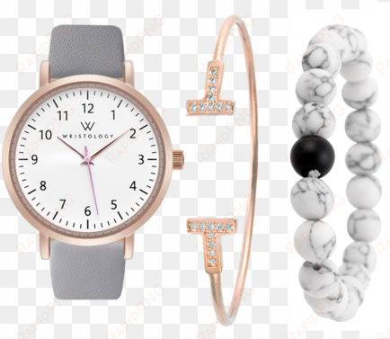 olivia rose gold numbers bracelet gift set - olivia numbers rose gold