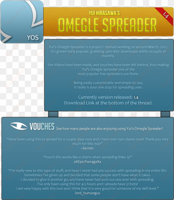 omegle spreader - hack forums