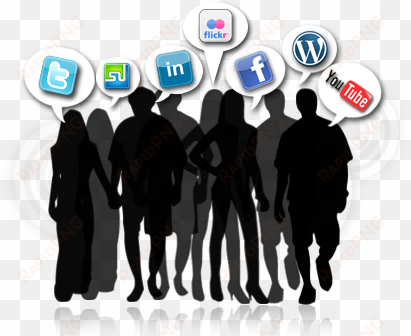 on social networking sites social people png - social media management