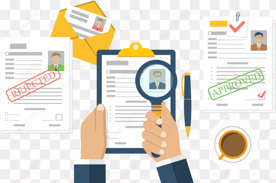 one is stamped rejected, one is stamped accepted - stock illustration