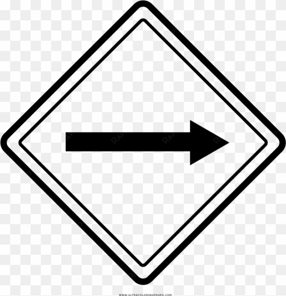 one way coloring page - traffic signs speed breaker