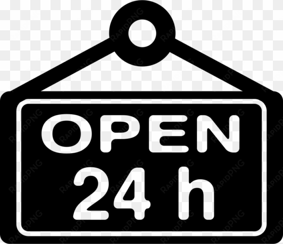 open 24 hours signboard - open 24 hours icon