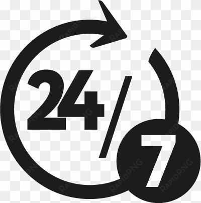 open 24 hrs a day - 24 7 icon png