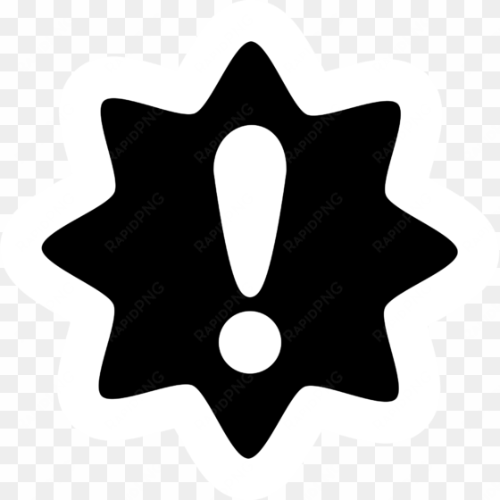 open - urgent icon black