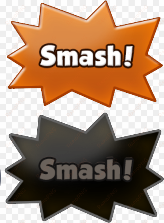 orange cookie smash button - cookie run button