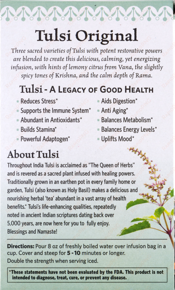 organic india tulsi holy basil herbal supplement infusion - organic india tulsi sleep - 18 tea bags