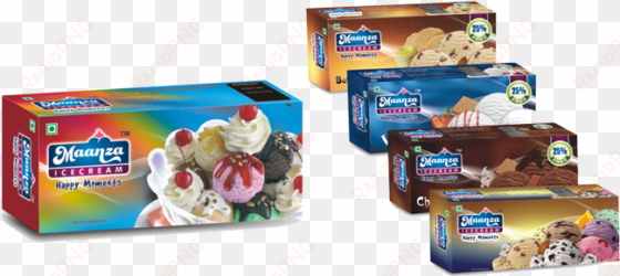 our maanza ice cream bricks are manufactured by keeping - family pack ice cream