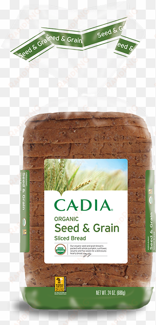 our organic bread is packed with whole seeds and grains - cadia white bread