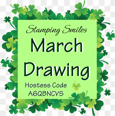 our scattered stampers swap in december was using the - clover