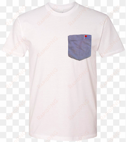 our signature 100% cotton t-shirt with our small american - white shirt pocket png
