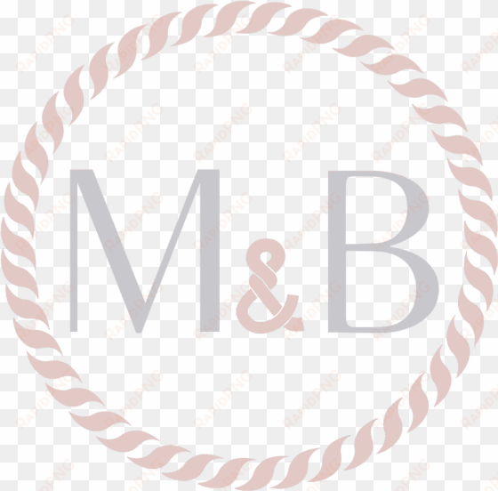 our wedding monogram has our initials, m& b and the - badge de esfuerzo en clases