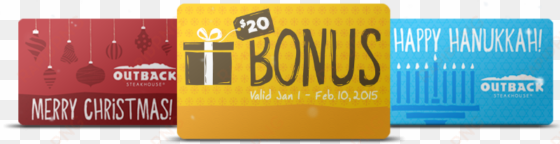outback steakhouse gift cards - christmas gift card restaurant