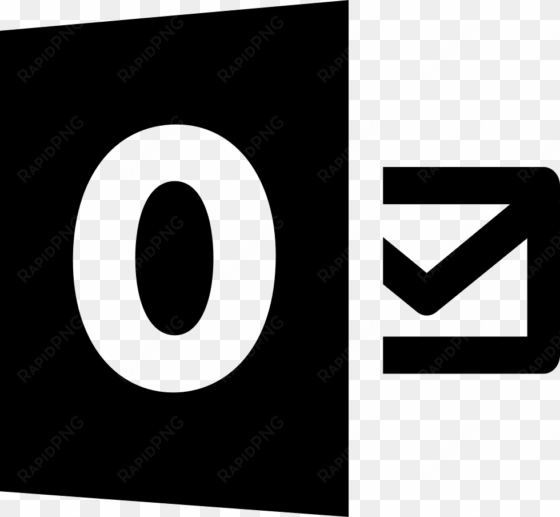 outlook logo - - hotmail black logo png