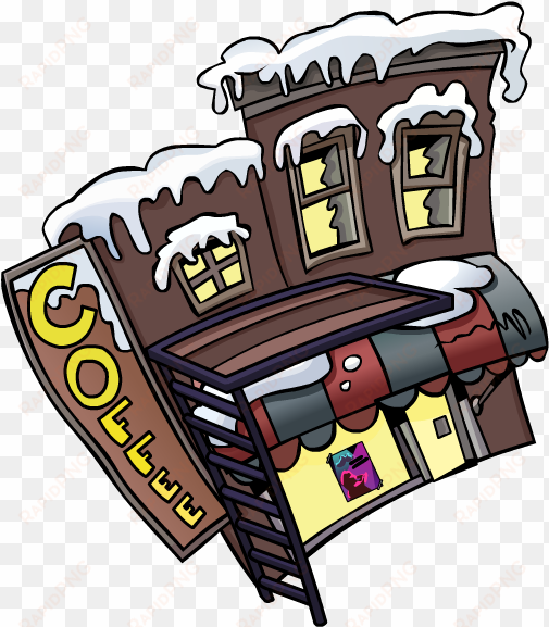 outside coffee shop make your mark - club penguin coffee shop outside