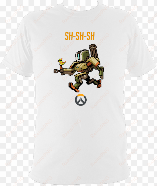 overwatch bastion 8 bit - fat white family merch