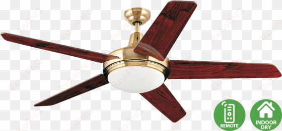 ovni - faro ceiling fan ovni aged gold 132 cm / 52 with light