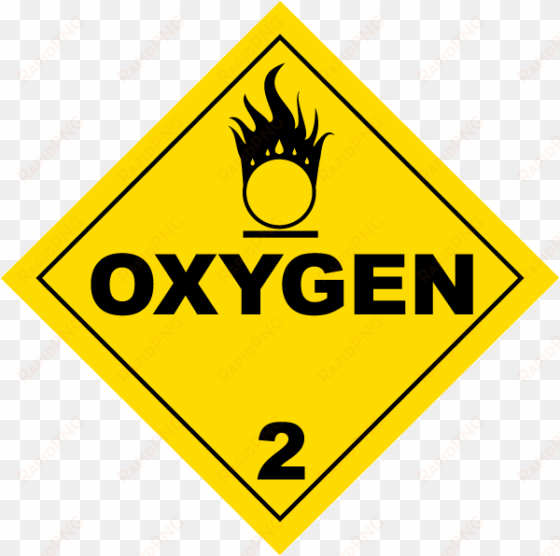 oxygen class 2 placard - dont worry be happy
